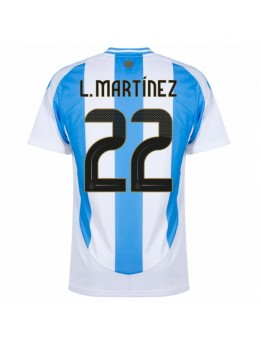 Argentina Lautaro Martinez #22 Domaci Dres Copa America 2024 Kratak Rukavima